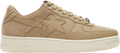 Bapesta Low - Suede Heel (Beige)
