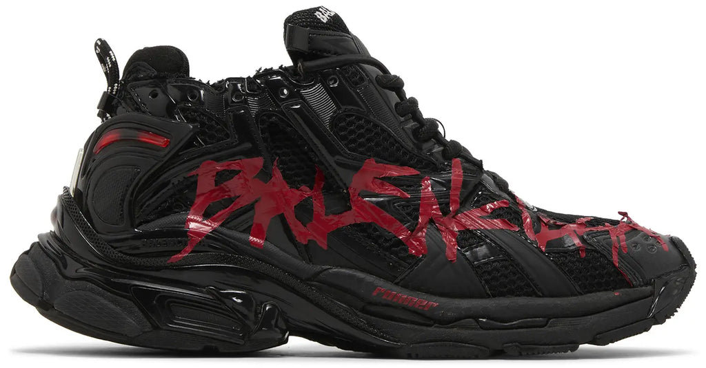 Balenciaga Runner Sneaker - Graffiti (Black & Red)