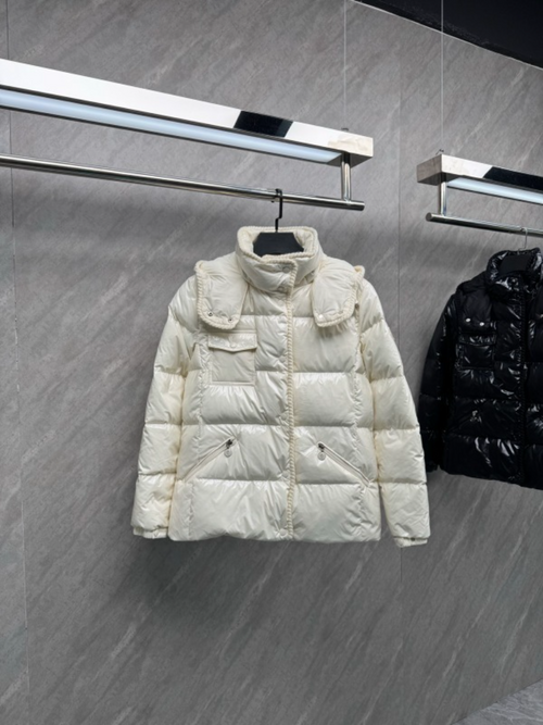 110221  New wool woven hooded down jacket Top quliaty 1:1 clothing